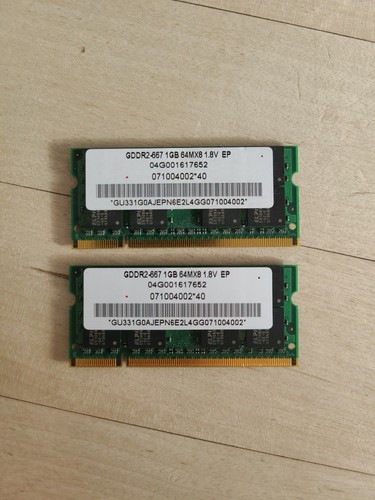 Elpida gddr2 ram 64mx8 - gb,