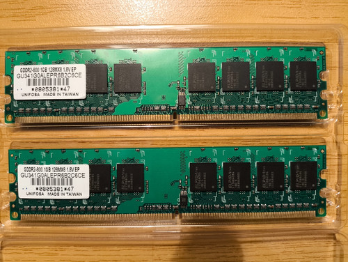 1gb ddr2 ram gddr2 800 - 2*1gb, gddr2-800